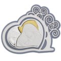 cm 12x10 - bianco e avio