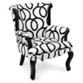 cm 76x76 h 90 - black and white