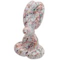 cm 10 h 15 - bianco decorato