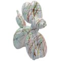 cm 17 h 16 - bianco decorato