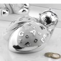 Silver coated items cm 9,5