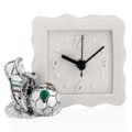 Silver coated items cm 9x9 - white