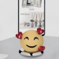 diam cm 6,5 h 7,5 - giallo soft touch