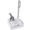 Resine argentate cm 9x9 - con penna