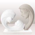 h cm 28 - bianco e tortora