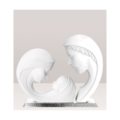 h cm 22 - bianco e base argento