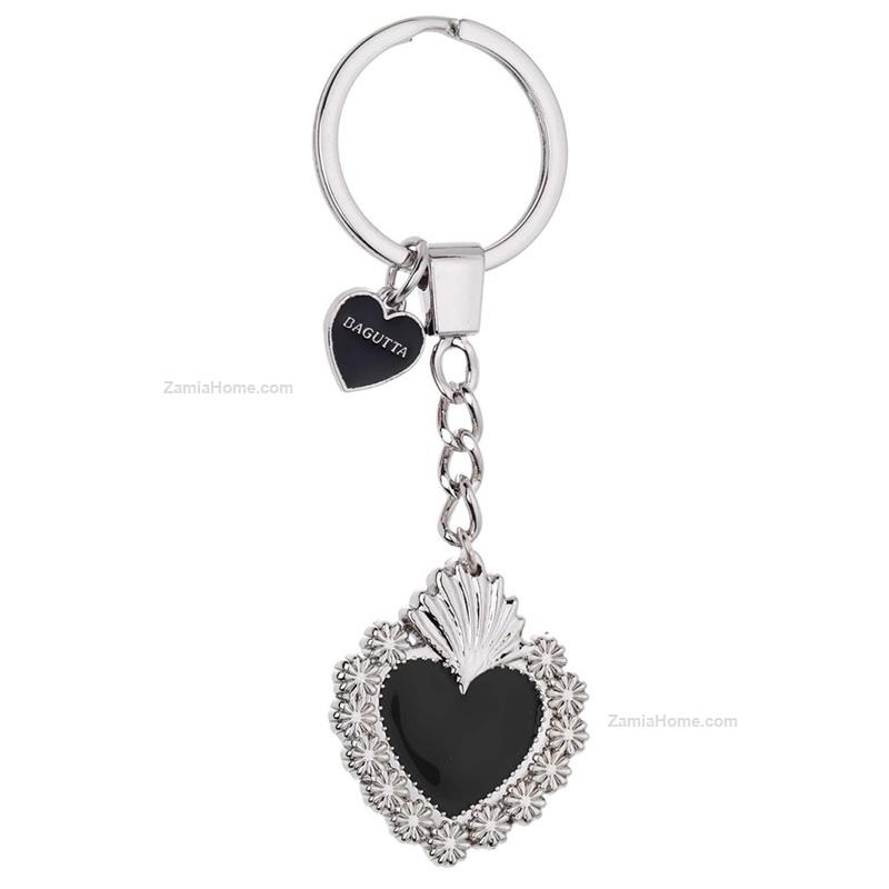 Heart keychain daisies decor