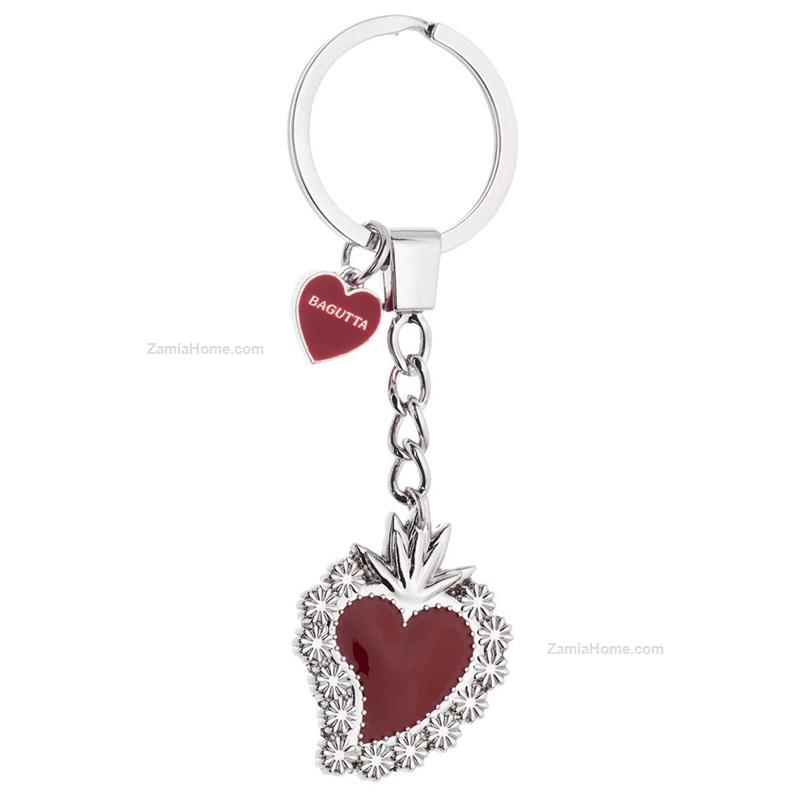 Heart keychain daisies decor