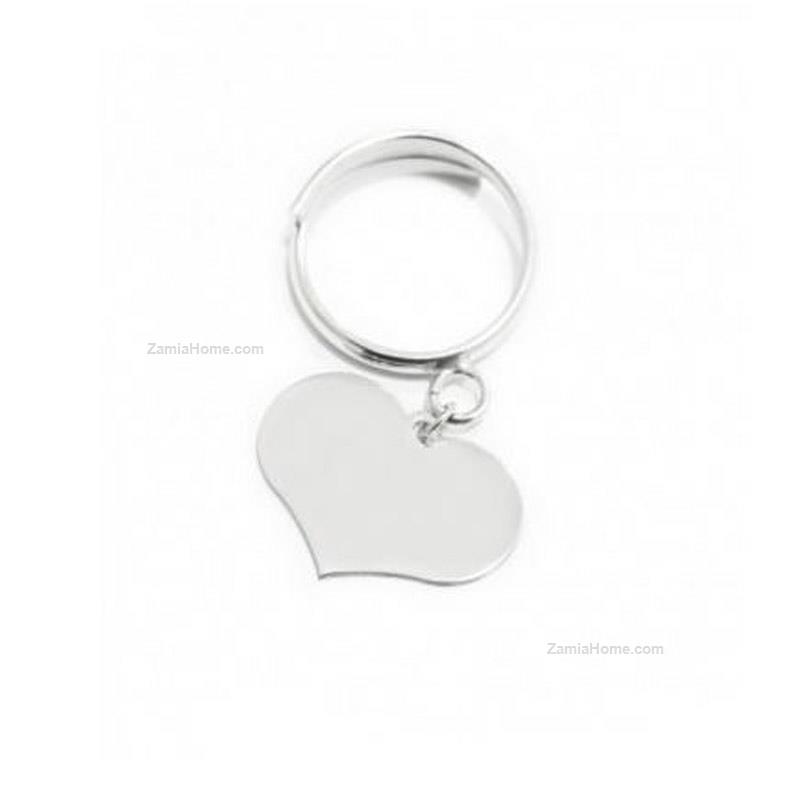 Anello cuore pendente
