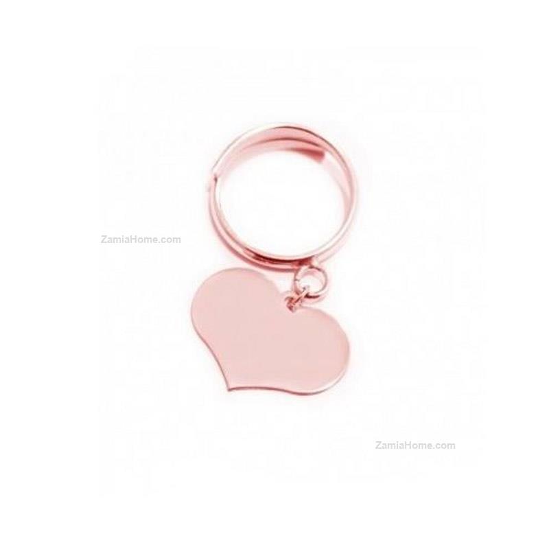 Anello cuore pendente