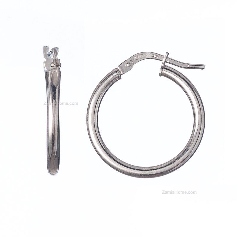 Earrings with snap backing