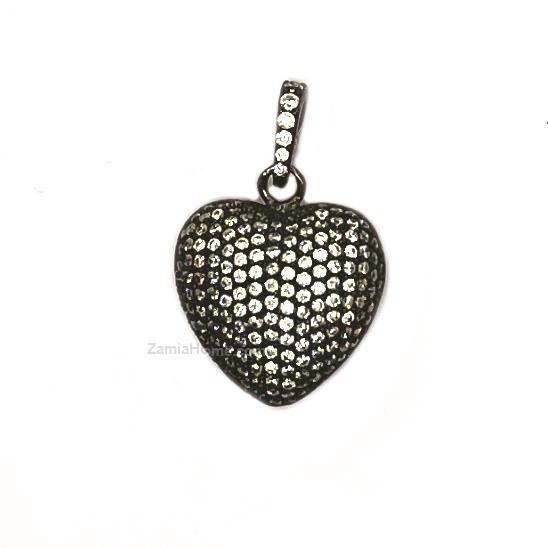 Cuore pendente in argento