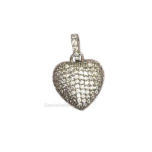 Cuore pendente in argento