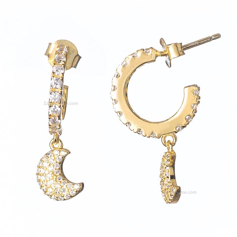 Moon earrings