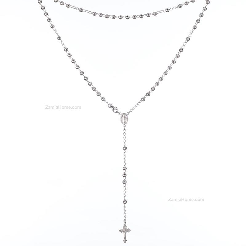 Silver rosary