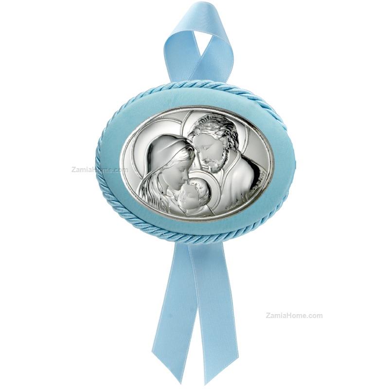 Cradle medallion holy family
