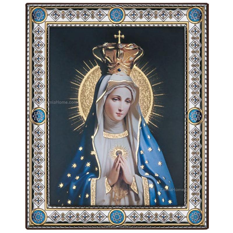 Our lady of fatima golden foil
