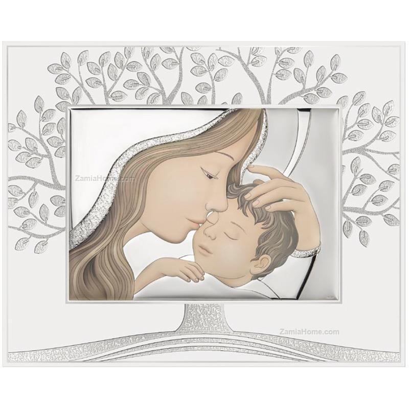 Maternity on white panel