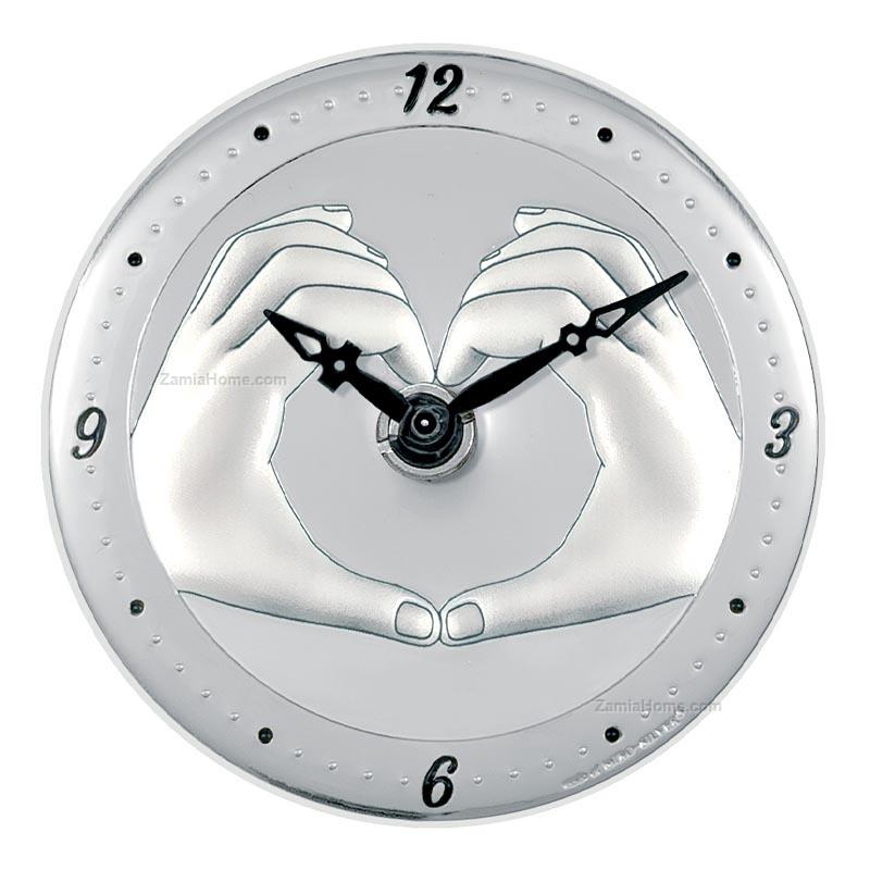 Table clock heart hands