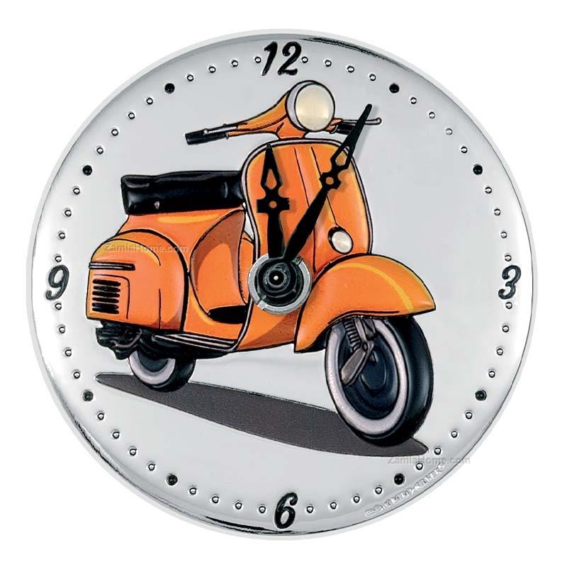Table clock orange vespa