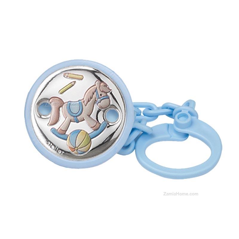 Pacifier brooch rocking horse