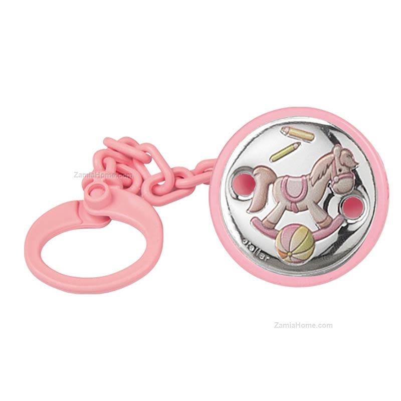 Pacifier brooch rocking horse