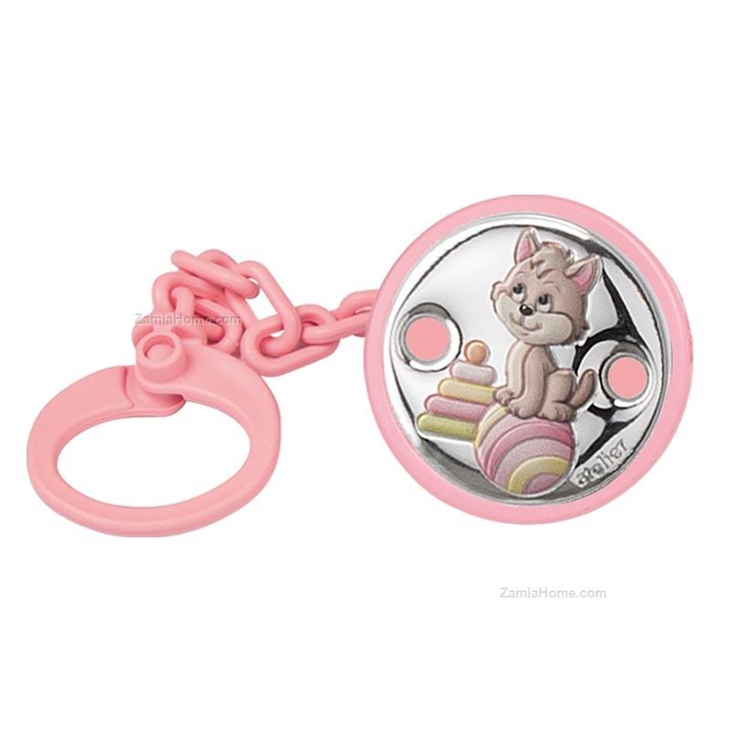 Pacifier brooch kitten