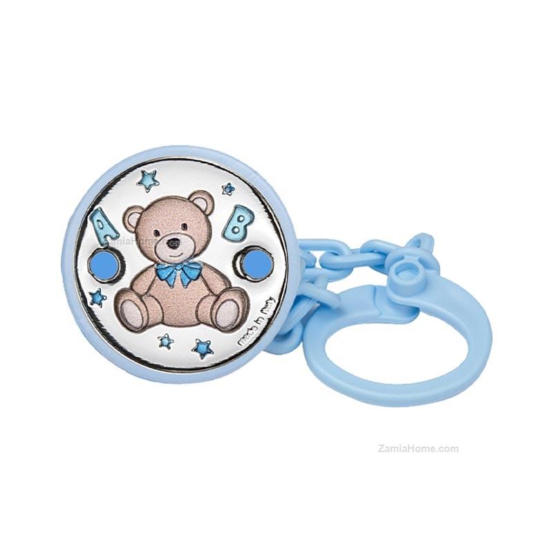 Rubber nipple brooch baby teddy