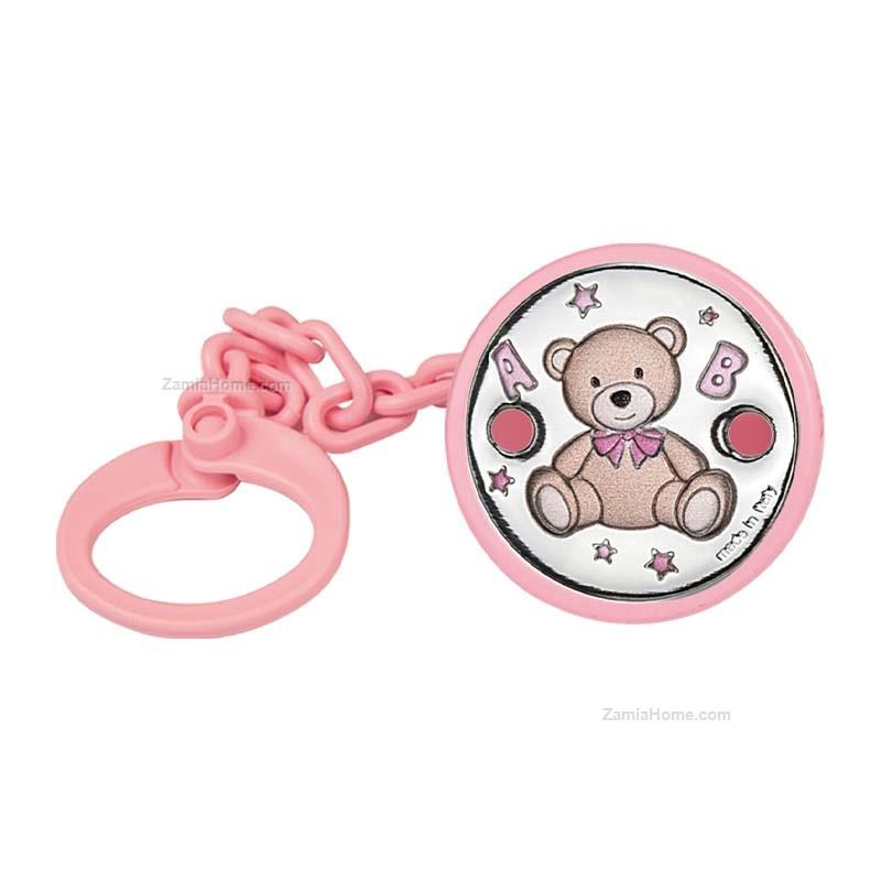 Rubber nipple brooch baby teddy