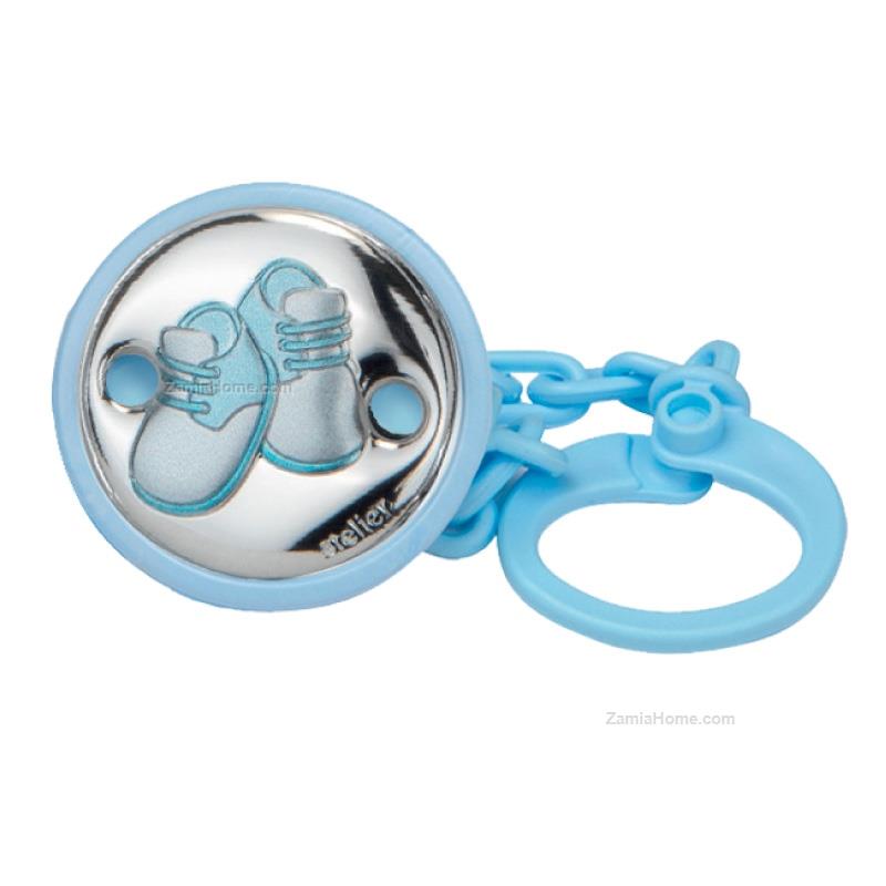 Rubber nipple brooch baby shoes