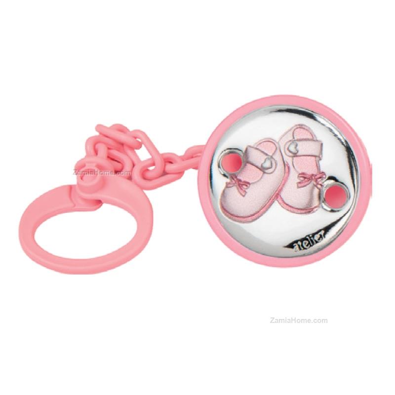 Rubber nipple brooch baby shoes