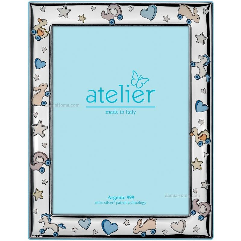 Atelier Argenti album con portafoto bimba in argento e pelle in offerta