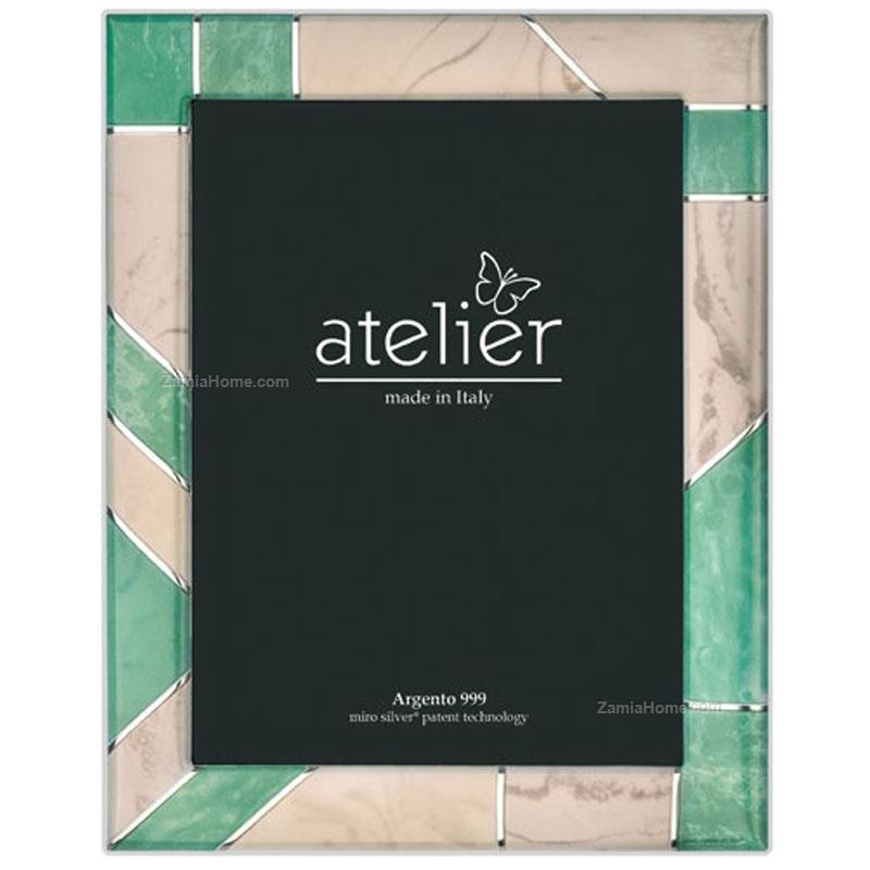 Portafoto green marble