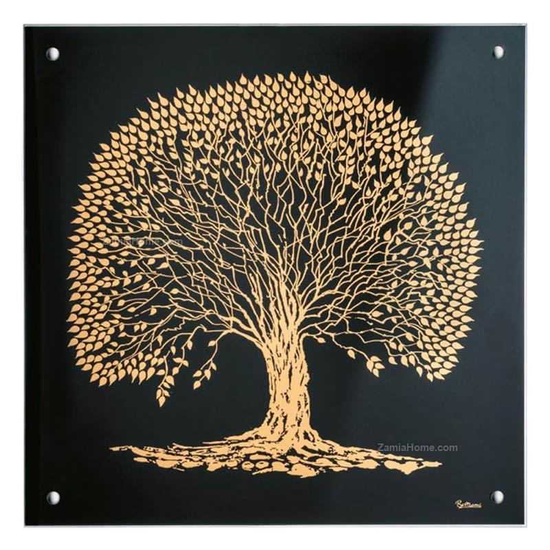 Glass panel tree of life