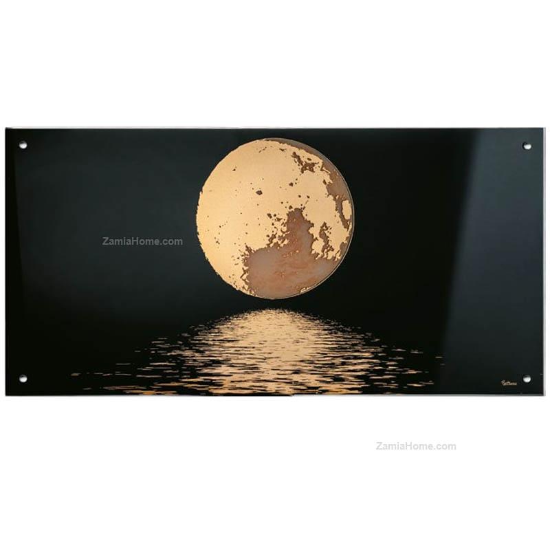Glass panel moon