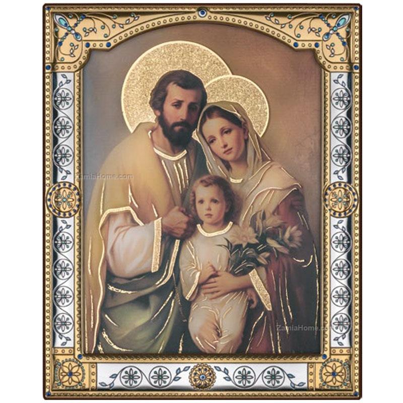 Holy family golden foil
