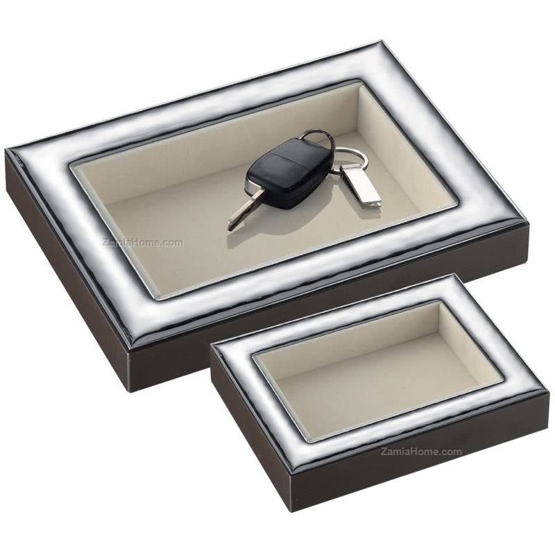 Wood coin tray