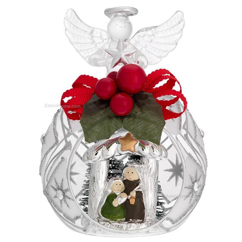 Angel with nativity scene