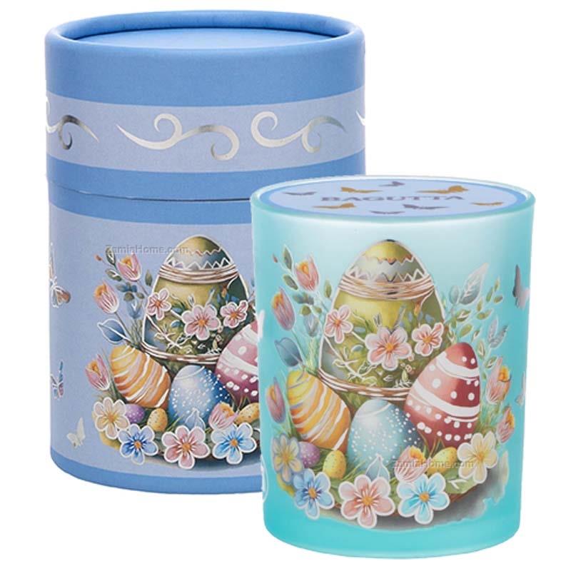 Glass tealight holder eggs