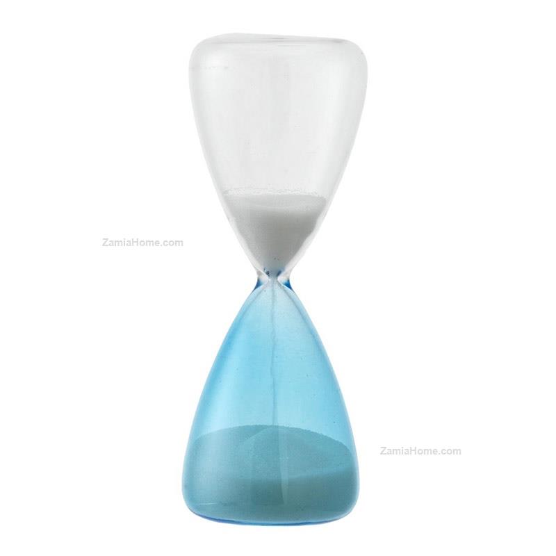 Hourglass transparent and light blue
