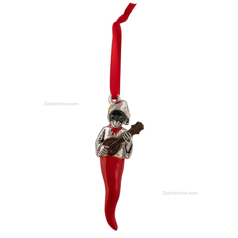 Corno pulcinella con mandolino