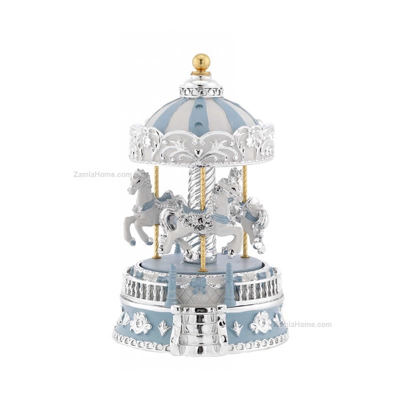 Carousel with musical box