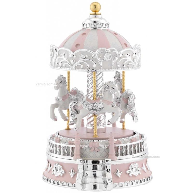 Carousel with musical box