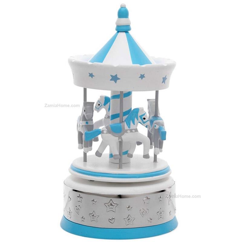 Carousel with stripes top
