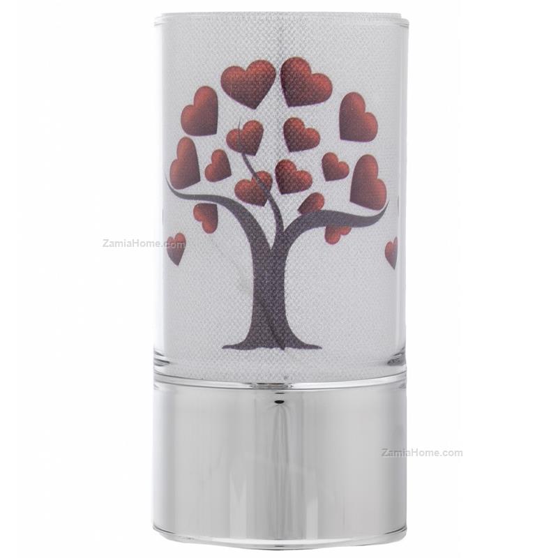 Lampada albero cuori