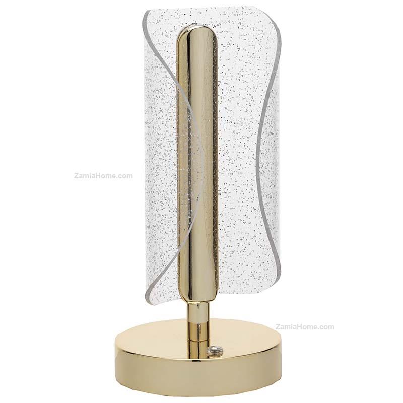 Lamp with golden base