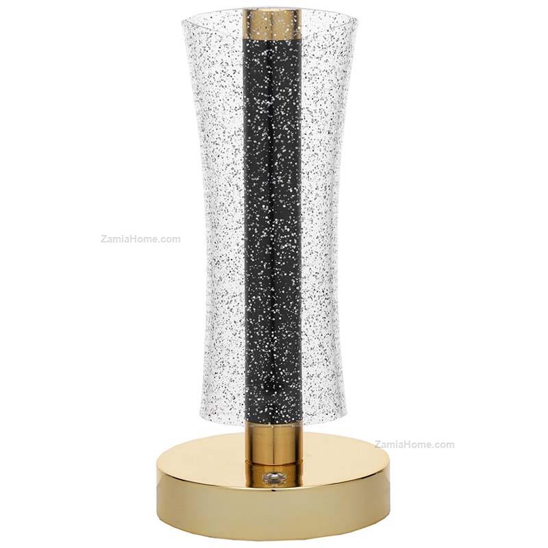 Lamp with golden base