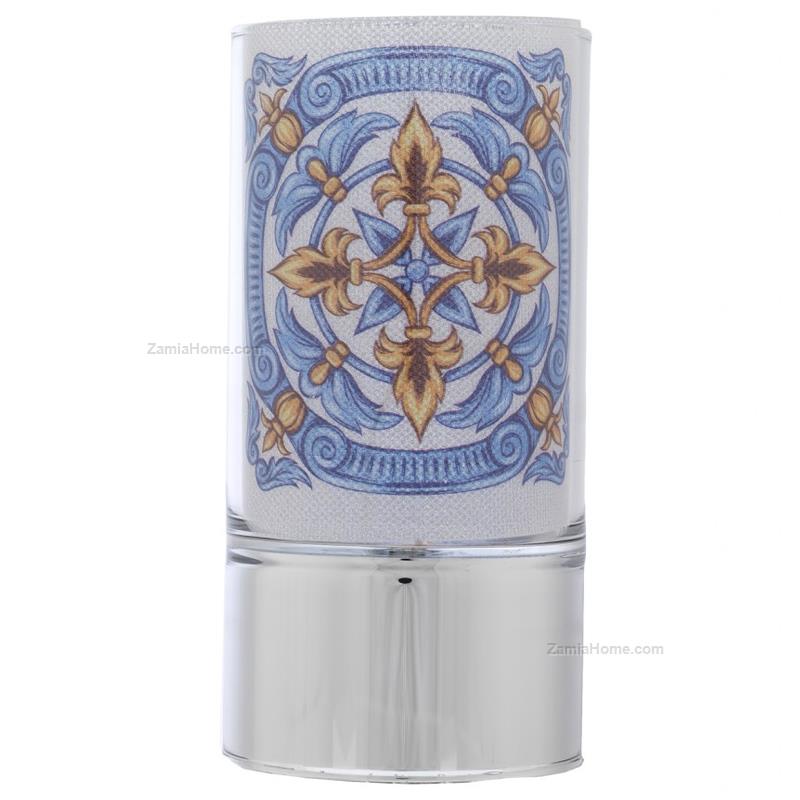Lampada maiolica azzurra