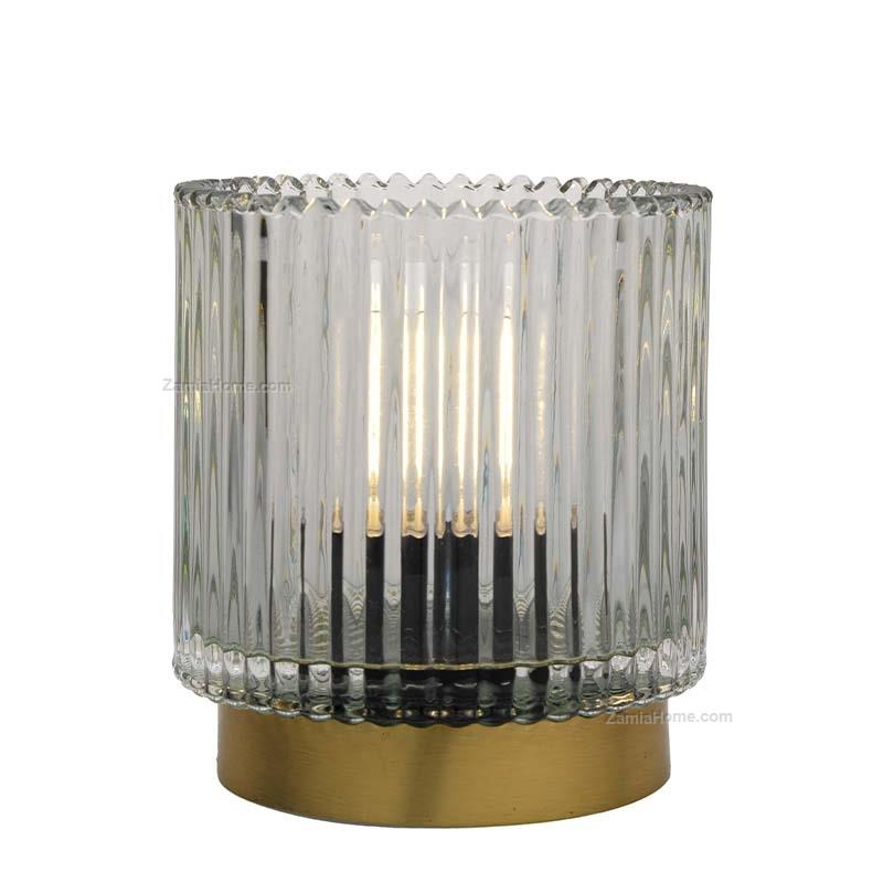 Glass table lamp