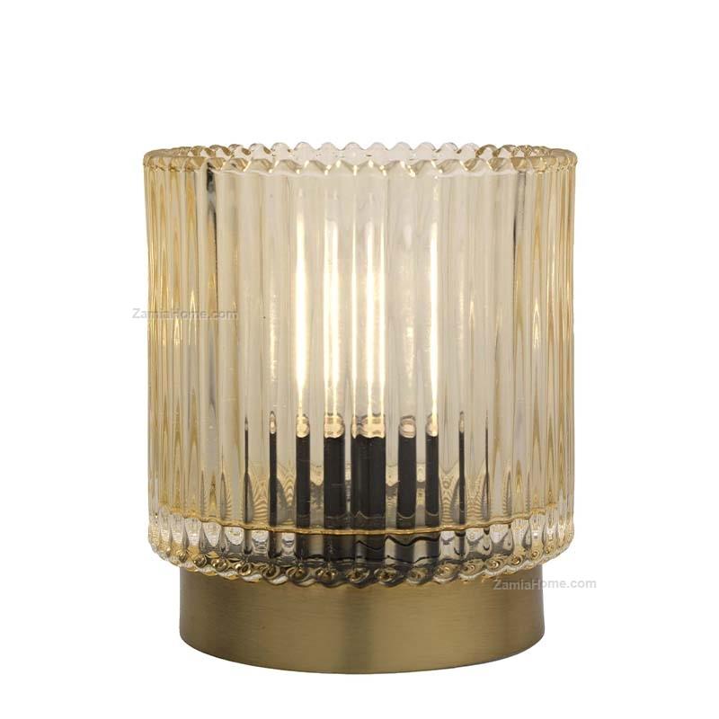 Glass table lamp